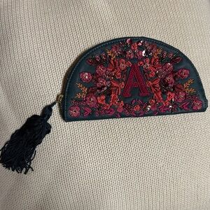 Anthropologie Zipper Pouch Bag